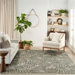 Nourison Home Garden Oasis 9' x 12' Ivory Green   Area Rug