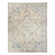 Nourison Home Astra Machine Washable 7' x 9' Beige Blue  Fabric Area Rug