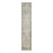 Nourison Home Astra Machine Washable 8' Runner Light Blue   Area Rug