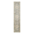 Nourison Home Astra Machine Washable 10' Runner Silver Blue Fabric Area Rug