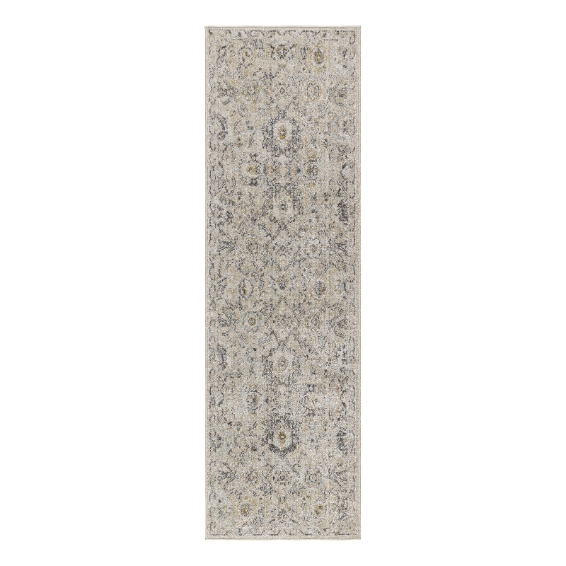 Nourison Home Oushak Home 8' Runner Cream   Area Rug