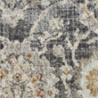 Nourison Oushak Home 6' x 7' Charcoal Vintage Fabric Indoor Rug