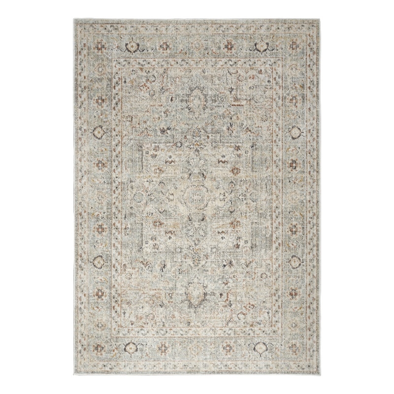 Nourison Home Oushak Home 4' x 6' Light Grey   Area Rug