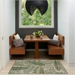 Nourison Home Garden Oasis 3' x 5' Ivory Green   Area Rug
