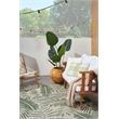 Nourison Home Garden Oasis 3' x 5' Ivory Green   Area Rug