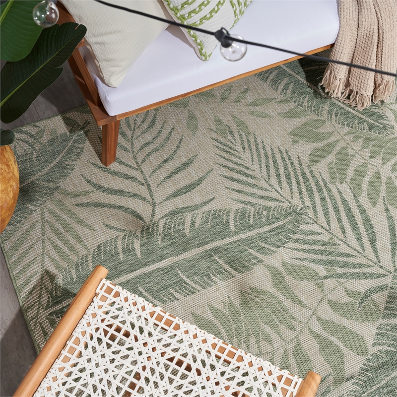 Nourison Home Garden Oasis 3' x 5' Ivory Green   Area Rug