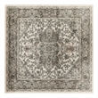 Nourison Concerto 4' x Square Ivory Gray Fabric Farmhouse Area Rug (4' Square)