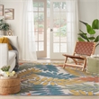 Nourison Aloha 10' x 14' Multicolor Fabric Tropical Area Rug (10' x 14')