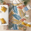 Nourison Aloha 10' x 14' Multicolor Fabric Tropical Area Rug (10' x 14')