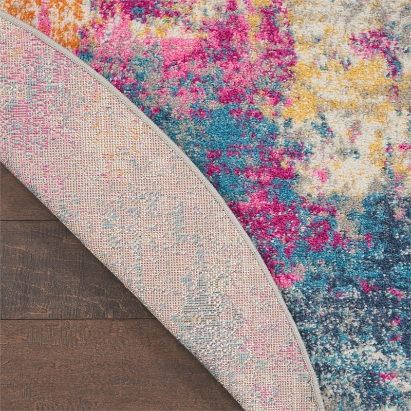 Nourison Home Passion 6' x 9' Oval Ivory Multicolor   Area Rug
