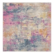 Nourison Home Passion 5' x  Square Ivory Multicolor   Area Rug