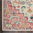 Nourison Passion 6' x 9' Ivory Pink Fabric Bohemian Area Rug (6' x 9')