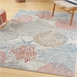 Nourison Pompeii 5' x 7' Multicolor Fabric Nautical & Beach Area Rug