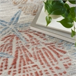 Nourison Pompeii 6' x 9' Multicolor Fabric Nautical & Beach Area Rug
