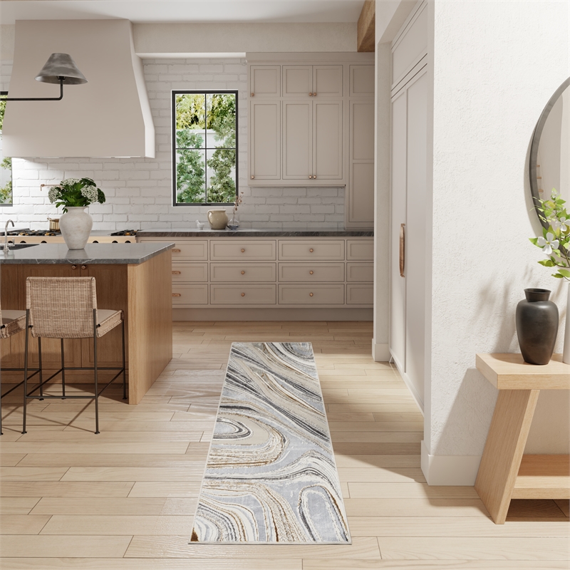 Nourison Glam 27x90