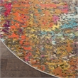 Nourison Home Celestial 8' x Round Fabric Sunset Area Rug