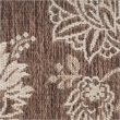 Nourison Home Garden Oasis 6' x 9' Fabric Mocha Area Rug