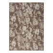 Nourison Home Garden Oasis 6' x 9' Fabric Mocha Area Rug