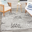 Nourison Home Garden Oasis 6' x 9' Fabric Grey Area Rug