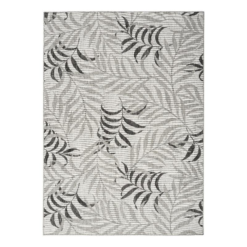 Nourison Home Garden Oasis 6' x 9' Fabric Grey Area Rug