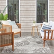 Nourison Home Garden Oasis 6' x 9' Fabric Grey Area Rug