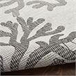 Nourison Home Garden Oasis 6' x 9' Fabric Grey Area Rug
