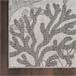 Nourison Home Garden Oasis 6' x 9' Fabric Grey Area Rug