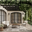 Nourison Home Garden Oasis 6' x 9' Fabric Grey Area Rug