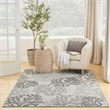 Nourison Home Garden Oasis 6' x 9' Fabric Grey Area Rug