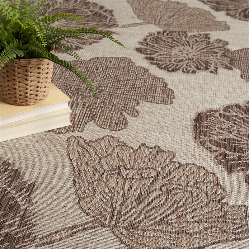 Nourison Home Garden Oasis 6' x 9' Fabric Natural Area Rug
