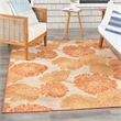 Nourison Home Garden Oasis 6' x 9' Fabric Coral Area Rug