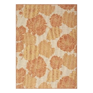 Nourison Home Garden Oasis 6' x 9' Fabric Coral Area Rug