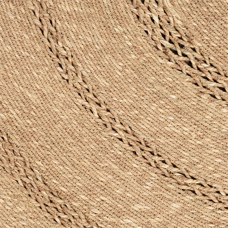 Nourison Home Natural Seagrass 6' x Round Fabric Natural Area Rug
