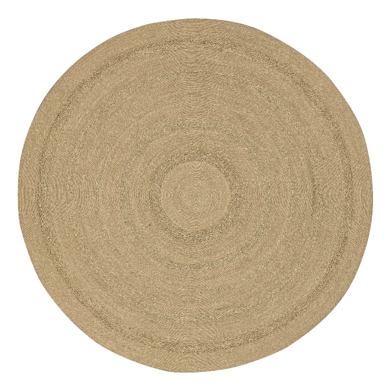 Nourison Home Natural Seagrass 6' x Round Fabric Natural Area Rug