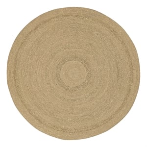 Nourison Home Natural Seagrass 6' x Round Fabric Natural Area Rug