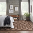 Nourison Easy Care 9' x 12' Brown Fabric Modern Area Rug (9' x 12')