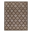 Nourison Easy Care 9' x 12' Brown Fabric Modern Area Rug (9' x 12')