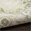 Nourison Home Astra Machine Washable 9' x 12' Fabric Ivory Green Area Rug