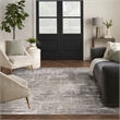 Nourison Home Eco-Friendly 8' x 10' Fabric Ivory Grey Area Rug