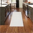 Nourison Home Washable Essentials 6' Runner Fabric Ivory Grey Area Rug