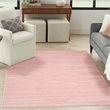 Nourison Home Washable Essentials 4' x 6' Fabric Pink Area Rug