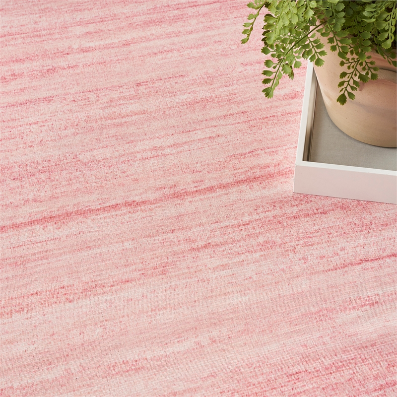 Nourison Home Washable Essentials 4' x 6' Fabric Pink Area Rug