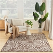 Nourison Home Garden Oasis 5' x 7' Fabric Mocha Area Rug