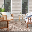 Nourison Home Garden Oasis 5' x 7' Fabric Mocha Area Rug