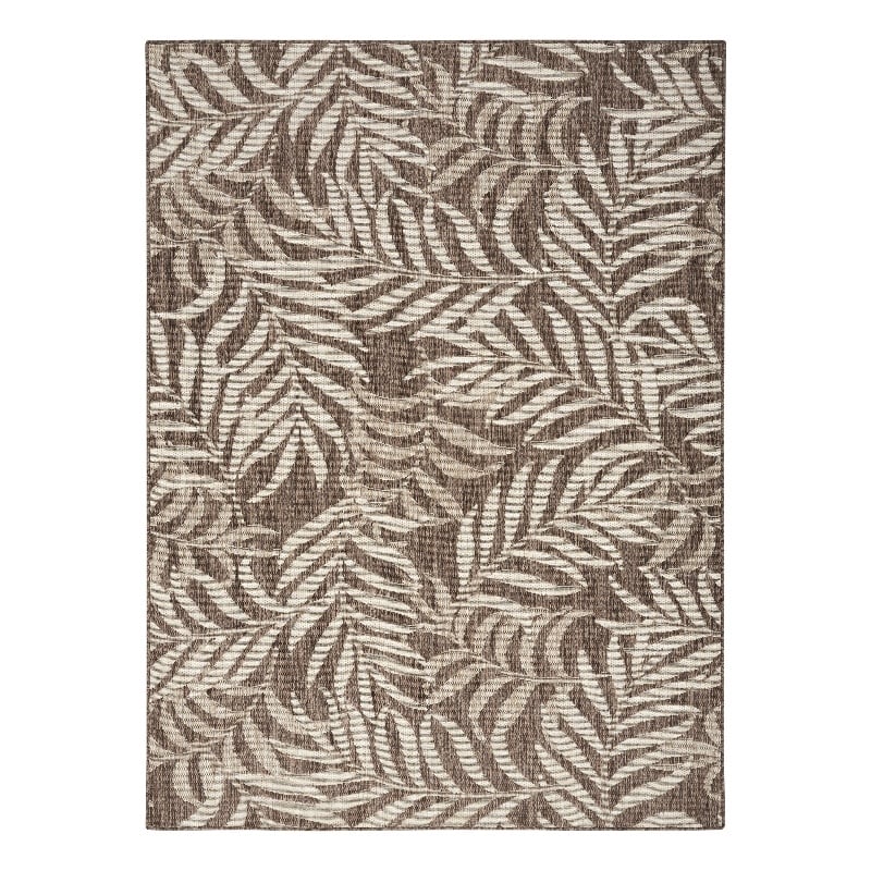 Nourison Home Garden Oasis 5' x 7' Fabric Mocha Area Rug