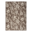 Nourison Home Garden Oasis 5' x 7' Fabric Mocha Area Rug