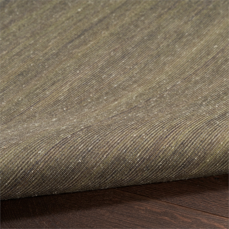 Nourison Home Washable Essentials 6' x 9' Fabric Green Area Rug