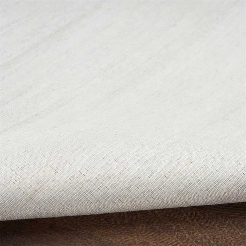 Nourison Home Washable Essentials 6' x 9' Fabric Ivory Grey Area Rug