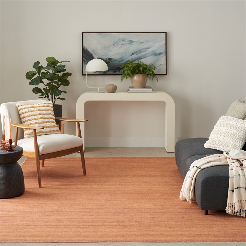 Nourison Home Washable Essentials 6' x 9' Fabric Copper Area Rug