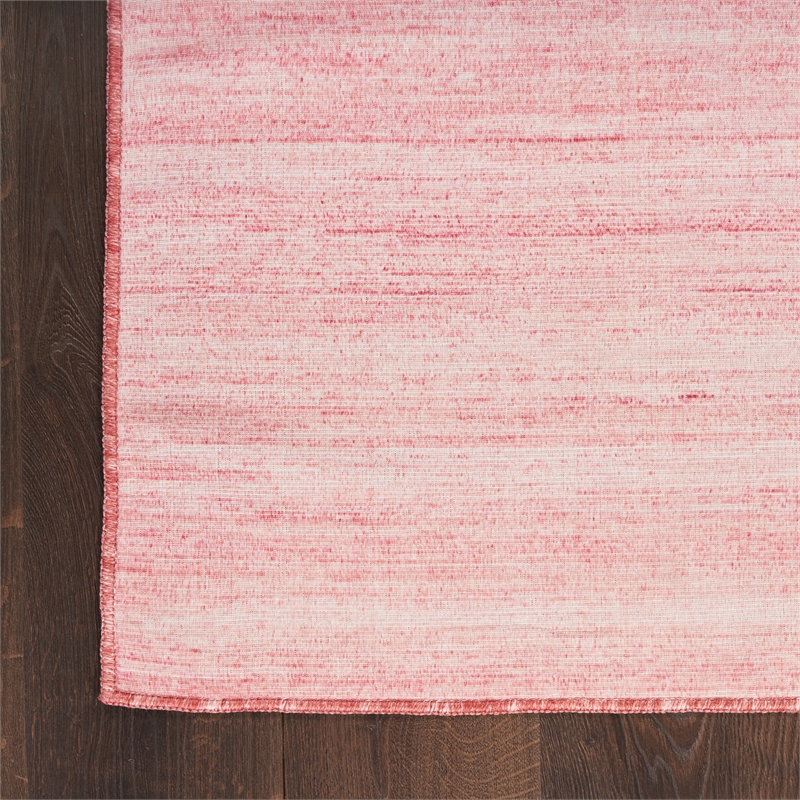 Nourison Home Washable Essentials 6' x 9' Fabric Pink Area Rug